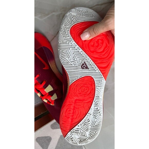 Nike Zoom Freak 1 \'Noble Red\' Basketball Shoes  Sneakers BQ5422-600 Sz 9.5 Men